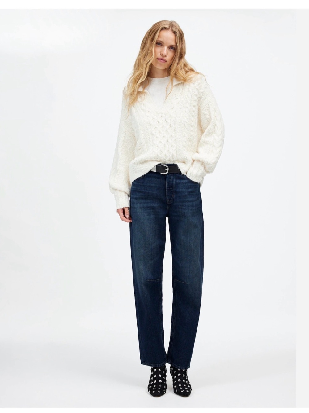 Madewell Darted Barrel Leg Jean Sz 26